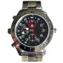Montre caméra 4Go élégante avec design noir et rouge