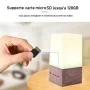 Lampe Veilleuse 7 Couleurs & Caméra Espion Wifi HD 1080P, Audio Bidirectionnel