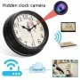 Horloge Caméra Espion Full HD 1080P Wifi Design Oiseaux Ronde