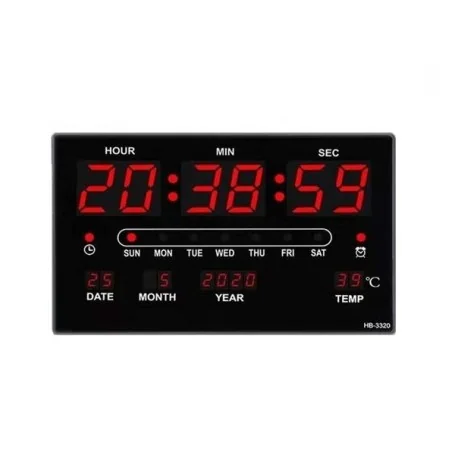 Horloge Réveil Caméra Espion Wifi 1080P Calendrier Perpétuel Design