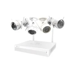 Pack 4 caméras surveillance 1080P wifi extérieur avec enregistreur 1Tera